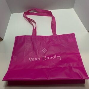 Vera Bradley Reusable Lightweight Shopping‎ Bag Tote Pink Fuchsia Logo